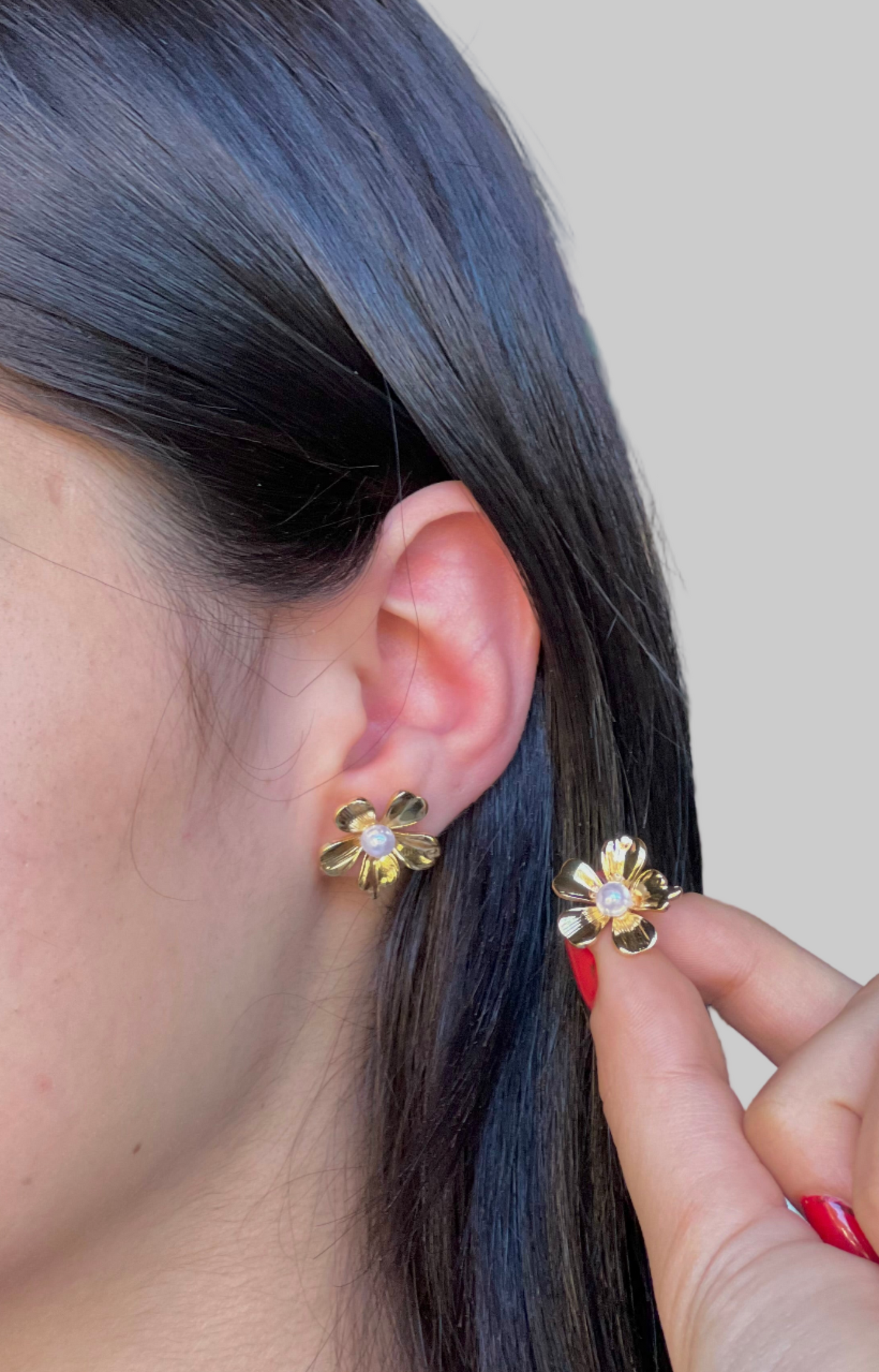 Flower earrings