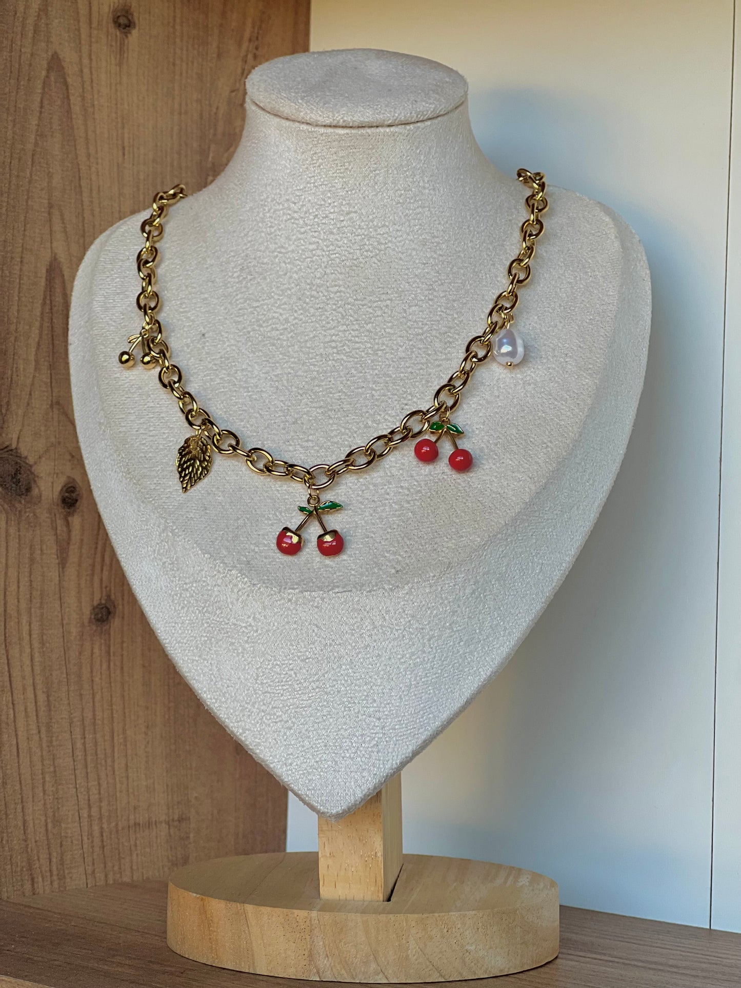 Cherry chain necklace