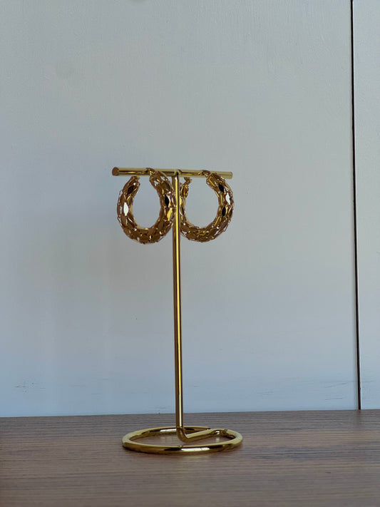 Goldie hoop earrings