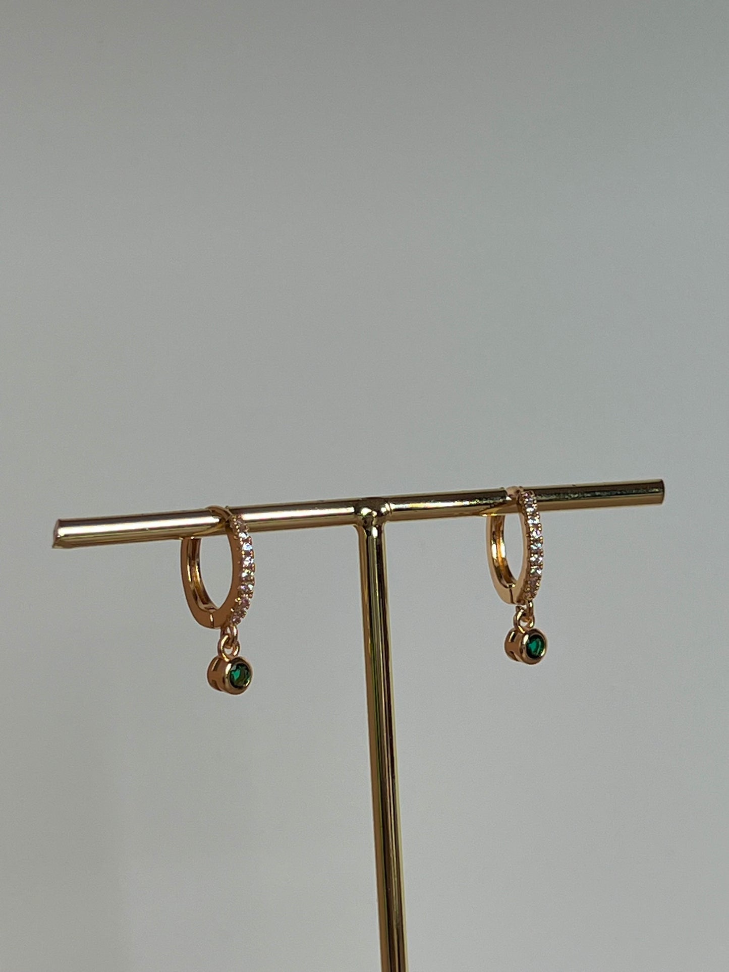 Emerald drop earrings