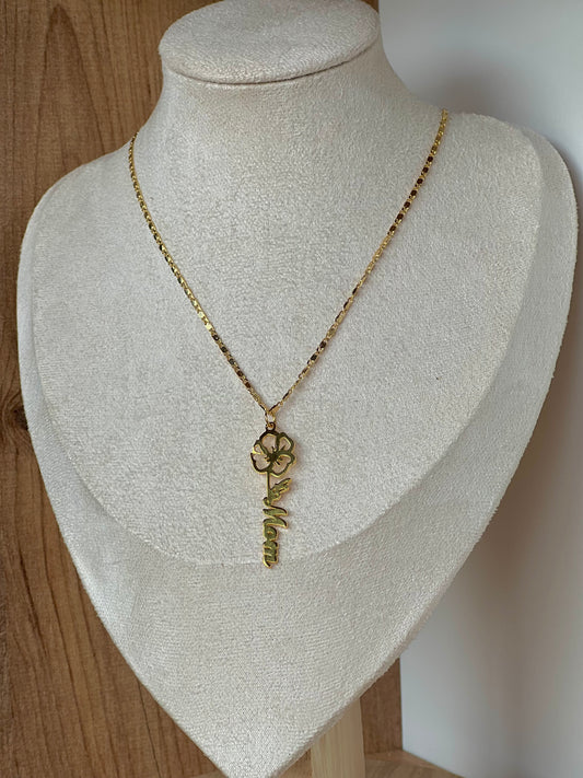 Mom-flower necklace