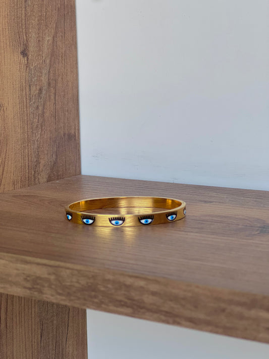 Eyes bangle bracelet