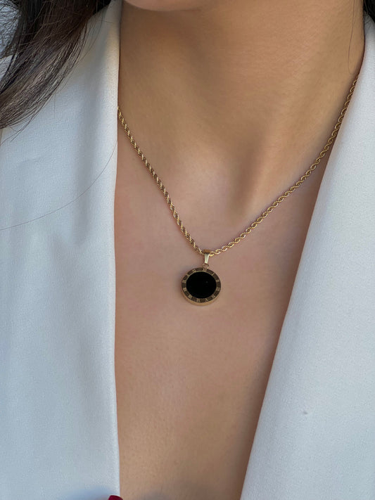 Black chain necklace