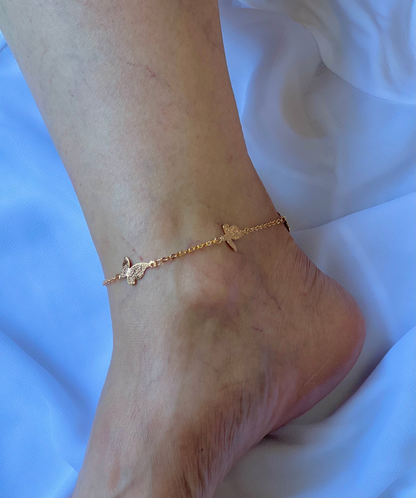 Butterfly anklet