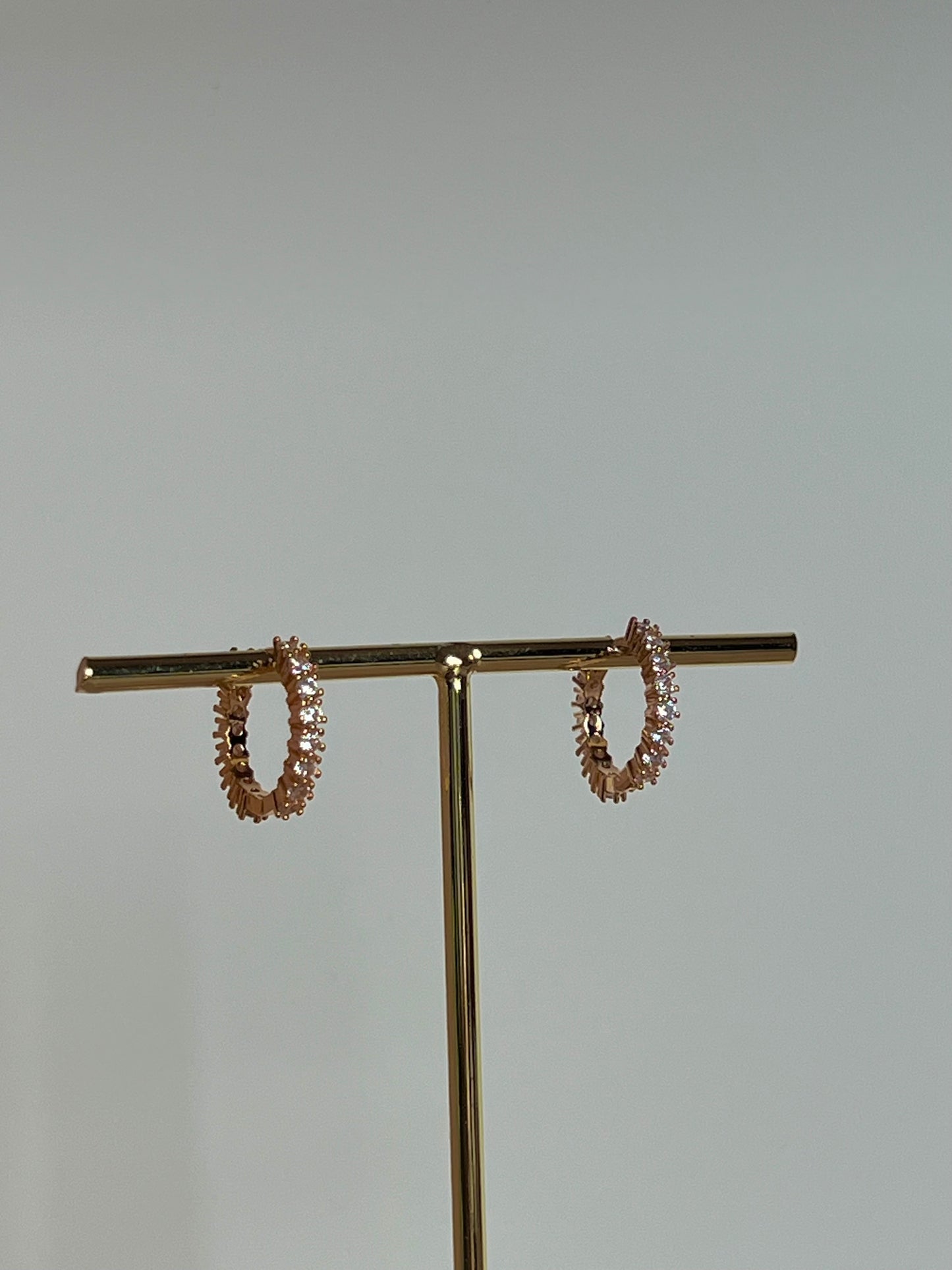 Bling hoop earrings