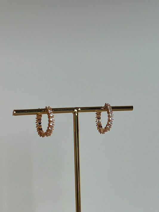 Bling hoop earrings